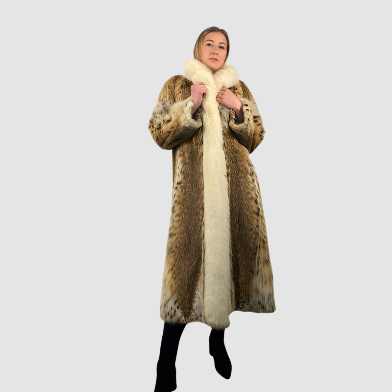 CANADIAN LYNX COAT & SHADOW FOX TUXEDO FRONTS