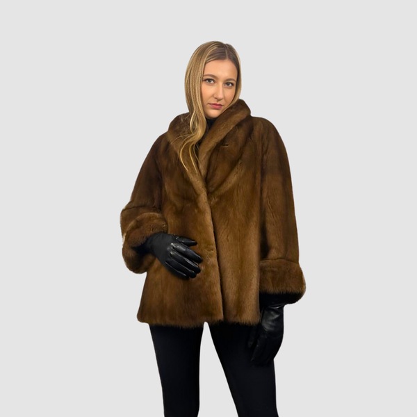 Demi  Buff Mink Jacket