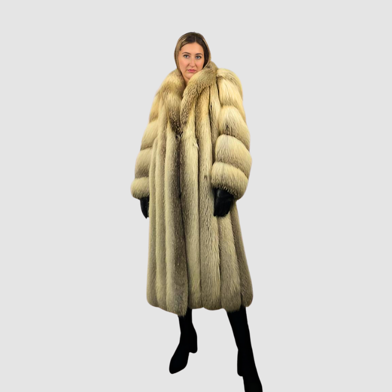 Golden Island Vintage Fox Coat