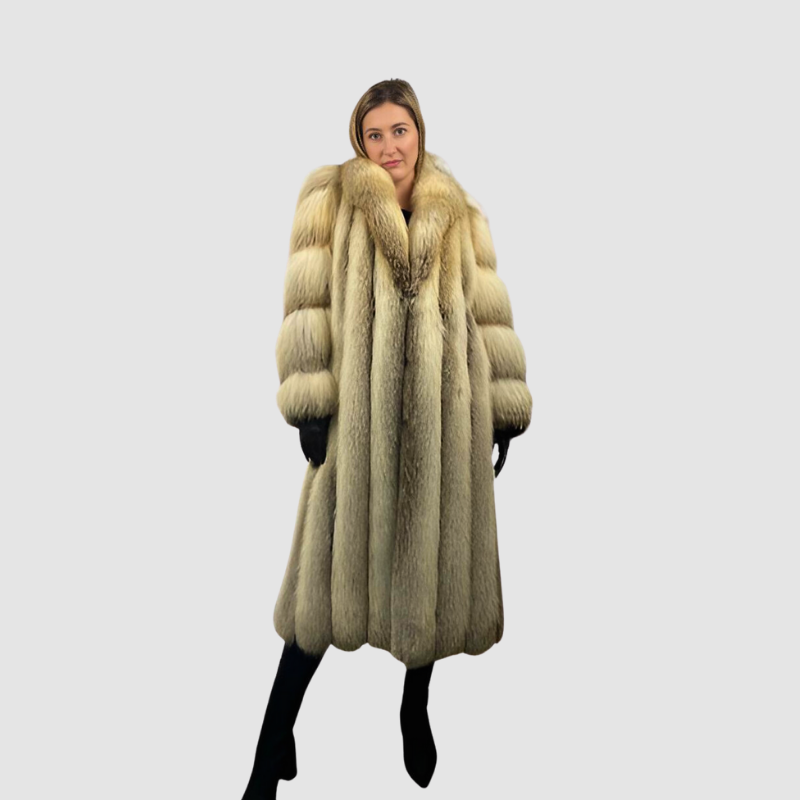 Golden Island Vintage Fox Coat