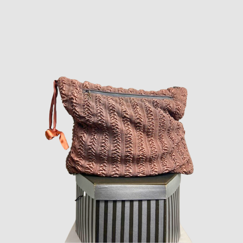 GREY PERSIAN LAMB PURSE
