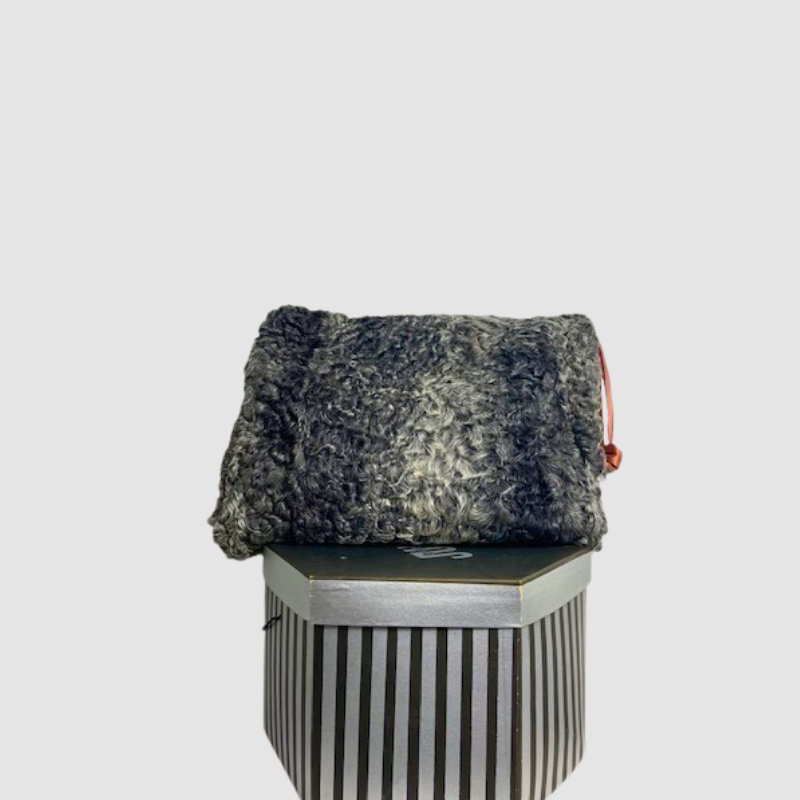GREY PERSIAN LAMB PURSE