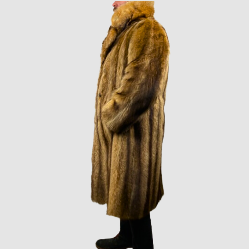MEN'S CRYSTAL RACCOON COAT
