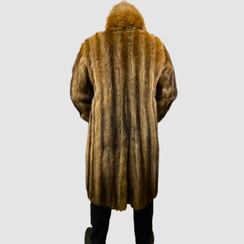 MEN'S CRYSTAL RACCOON COAT