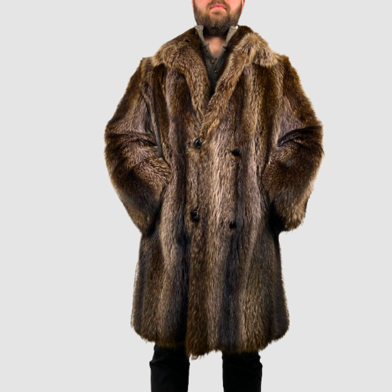 NATURAL RACCOON COAT