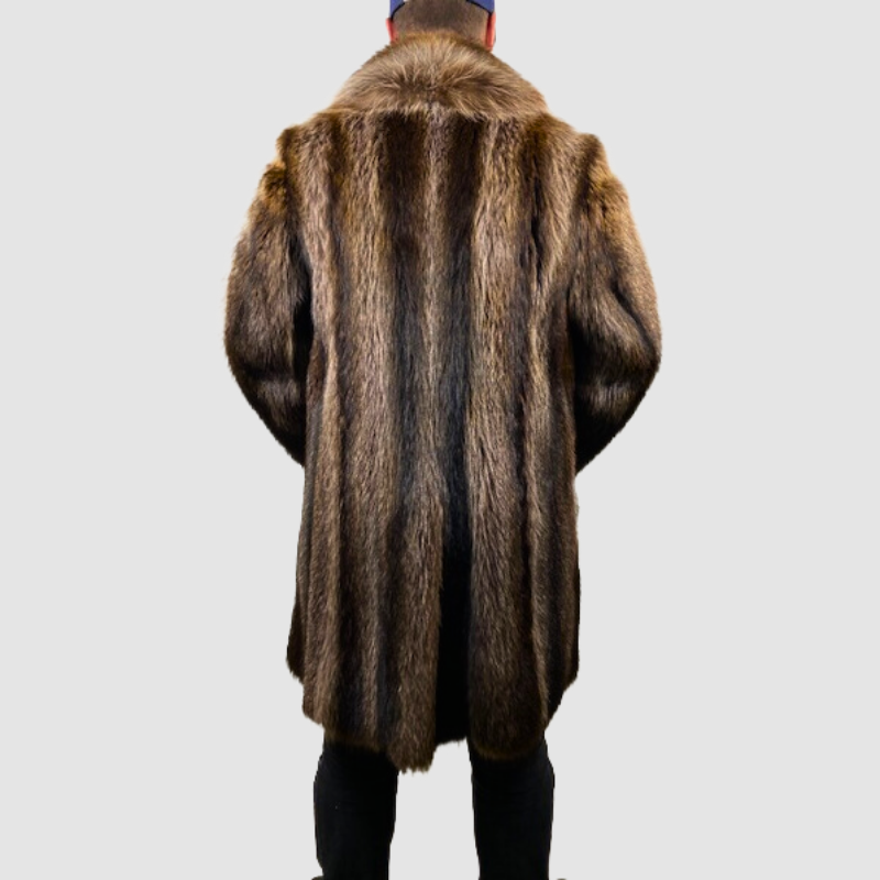 NATURAL RACCOON COAT