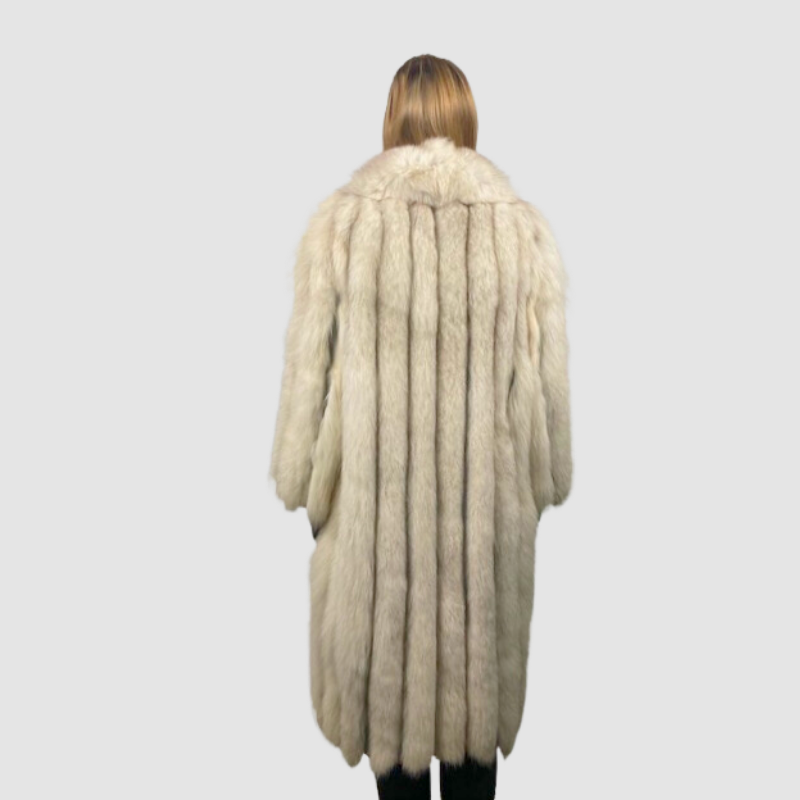 NATURAL BLUE FOX COAT