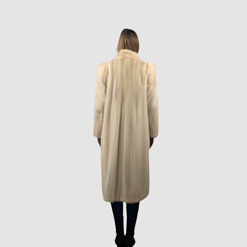 NATURAL BLUSH PETITE MINK COAT