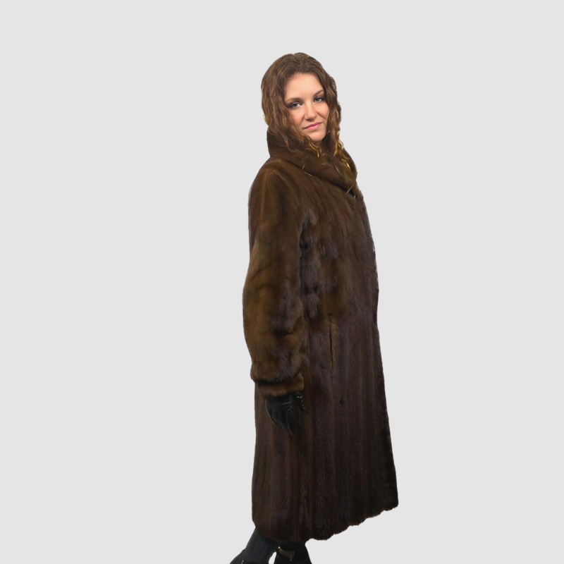 PETITE DEMI BUFF FEMALE MINK COAT