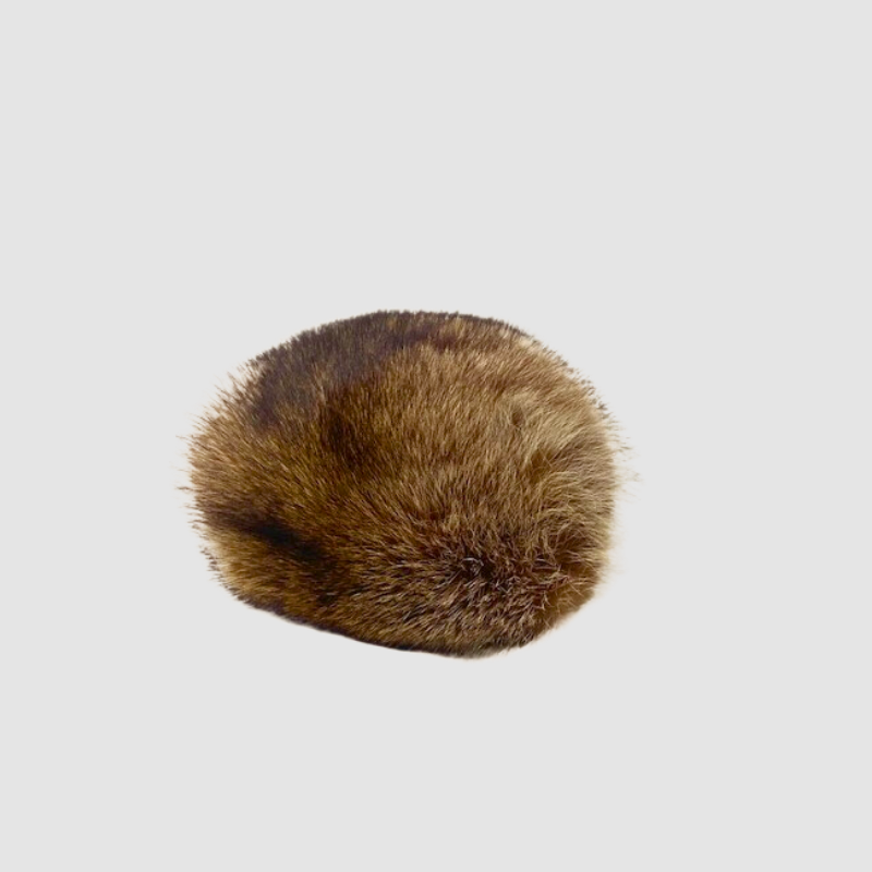 VINTAGE BERET STYLE RACCOON HAT