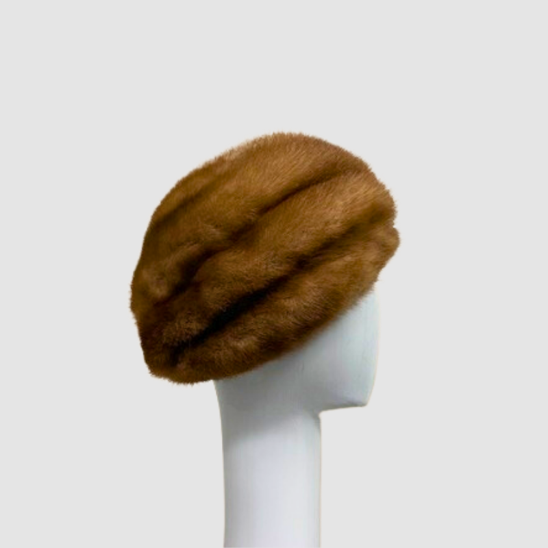 VINTAGE DEMI BUFF MINK HAT