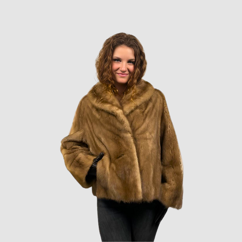 VINTAGE PASTEL MINK SHORT JACKET