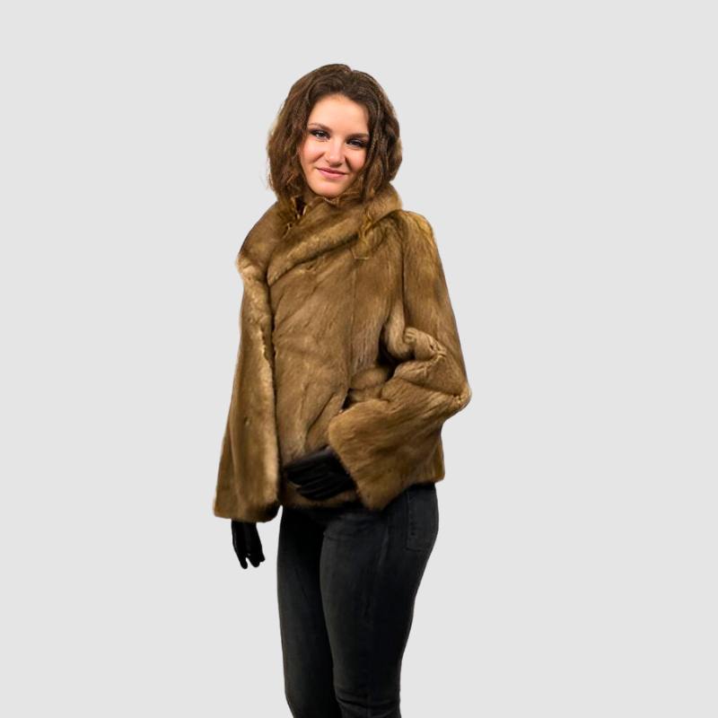 VINTAGE PASTEL MINK SHORT JACKET