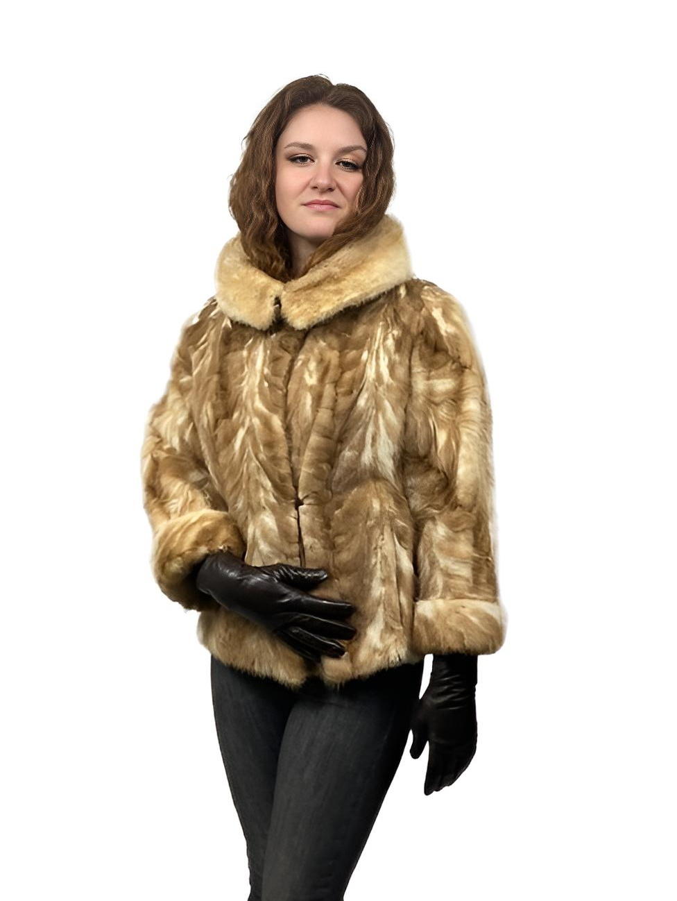 WOMEN'S PASTEL MINK PAW JACKET