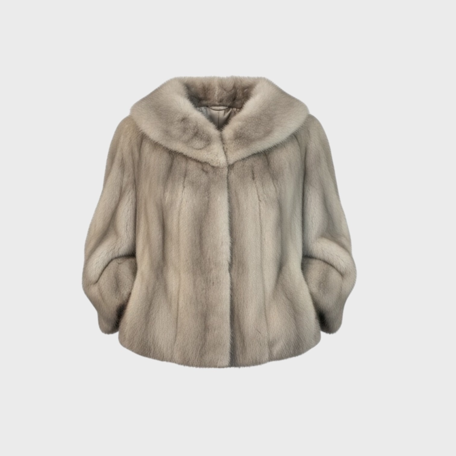 Sapphire Short Female Mink Jacket - 3/4 Length Sleeves