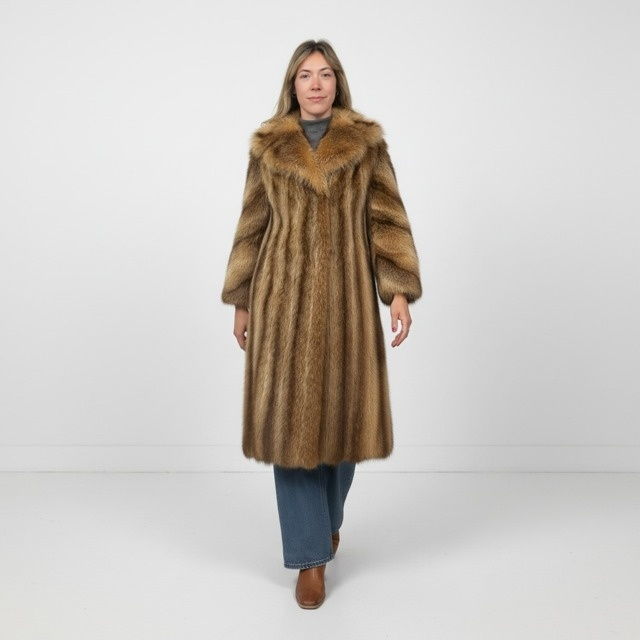 Crystal Raccoon Coat