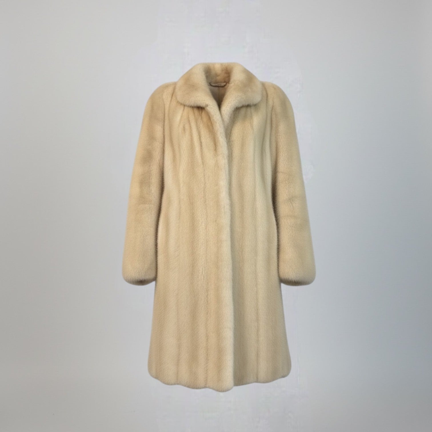Upcycled Natural Blush Mink 7/8 Coat