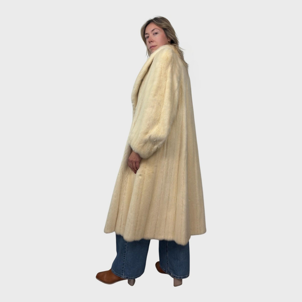 Natural White Mink Coat — Vintage Pre-Owned