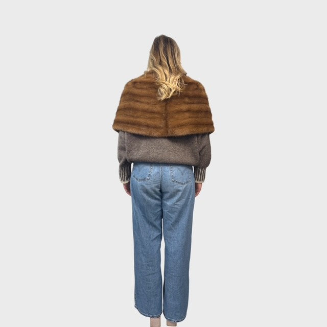 Vintage Pastel Mink Stole