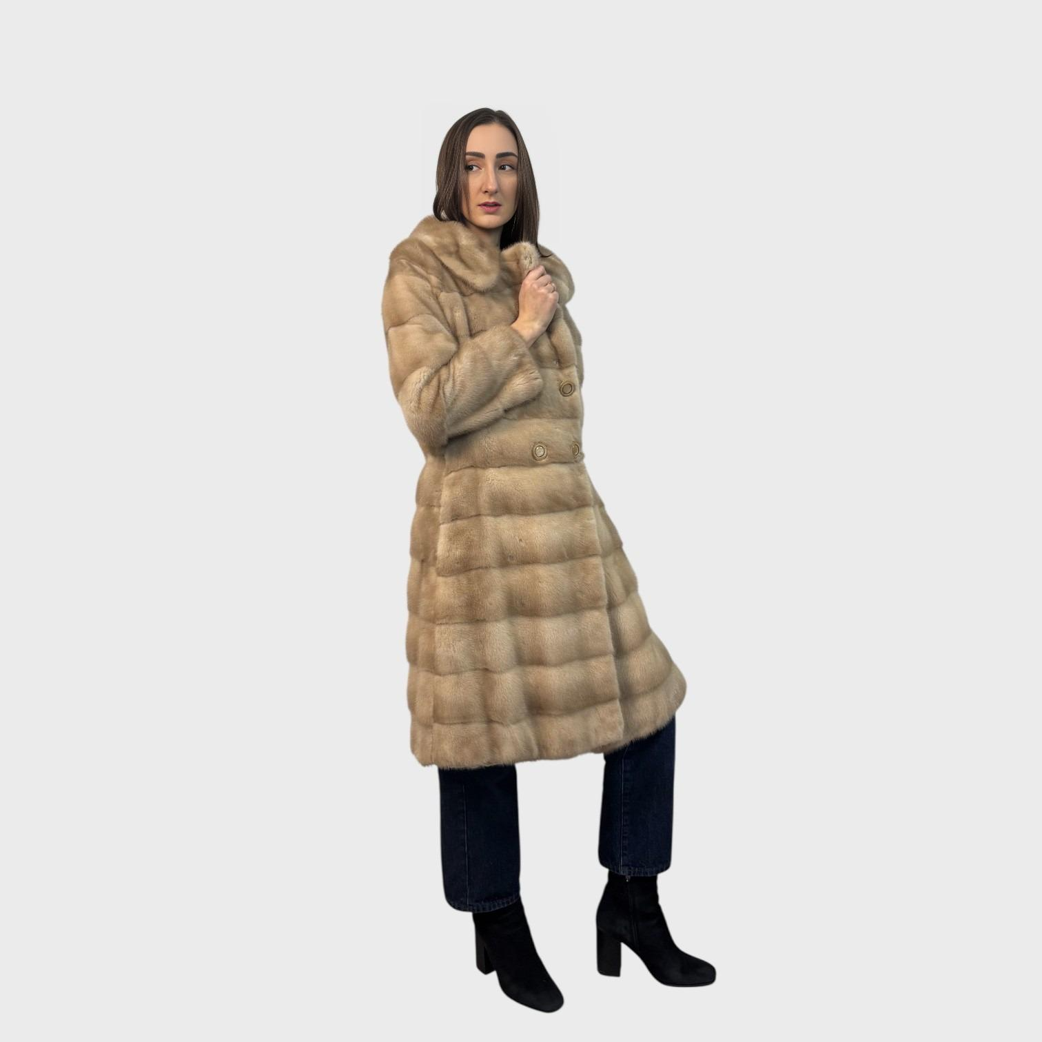 Palomino Horizontal Female Mink 7/8 Coat