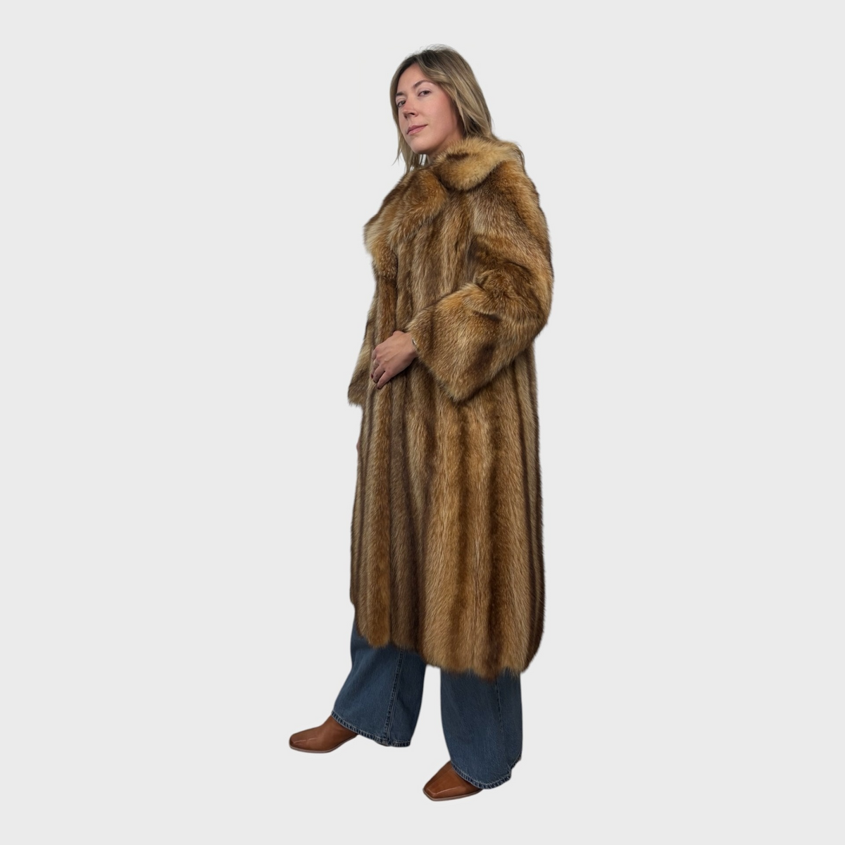 Crystal Raccoon Coat