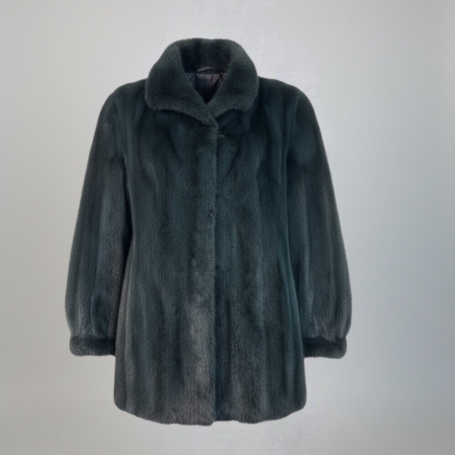 Blue Grey Female Mink Jacket