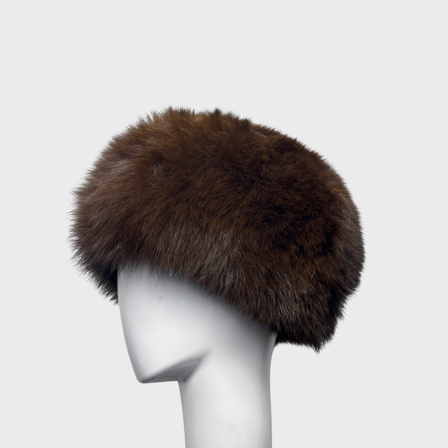 Vintage Brown Dyed Fox Hat