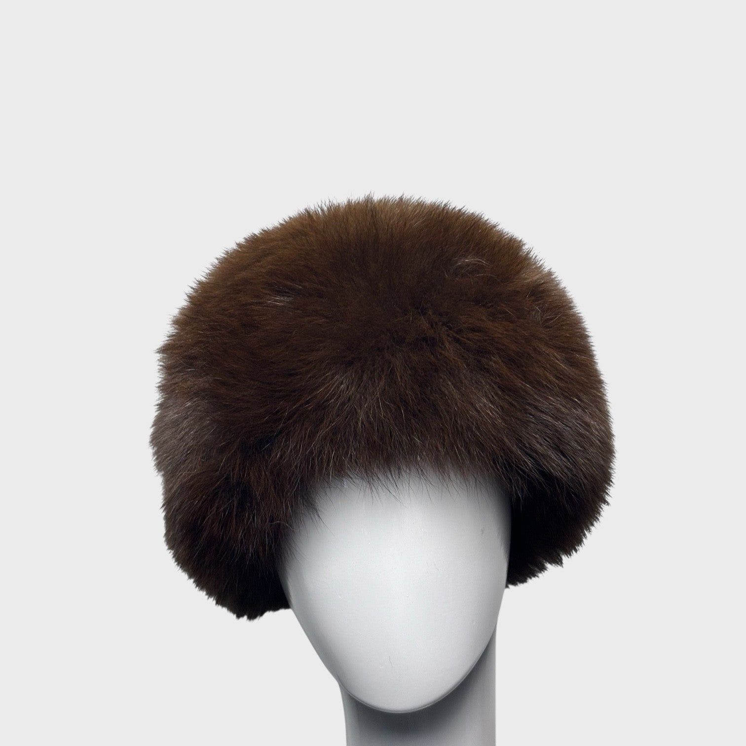 Vintage Brown Dyed Fox Hat