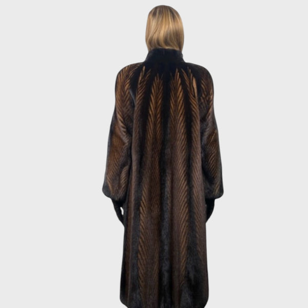 Vintage Two Tone Mink Coat Demi Buff/Ranch