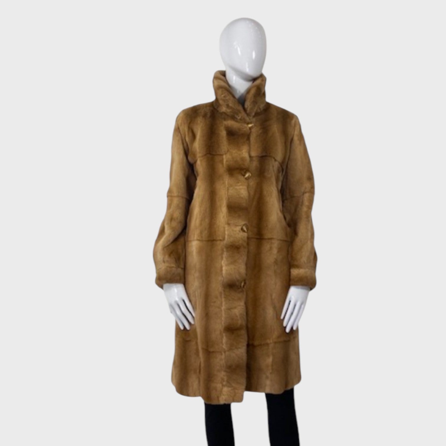 WOMEN'S PLUCKED WEASEL JACKET REVERSIBLE