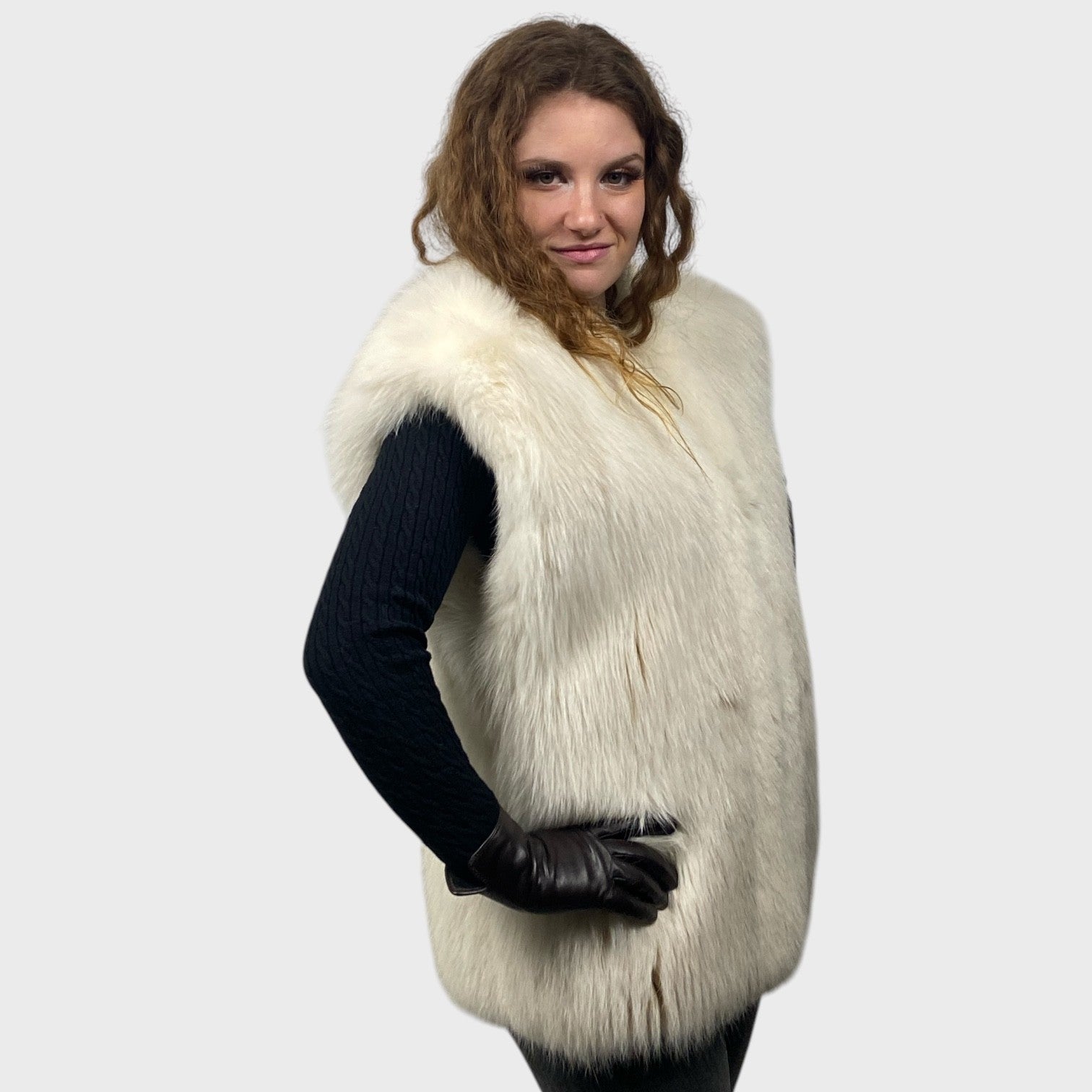 WOMEN'S BLUSH FOX VEST