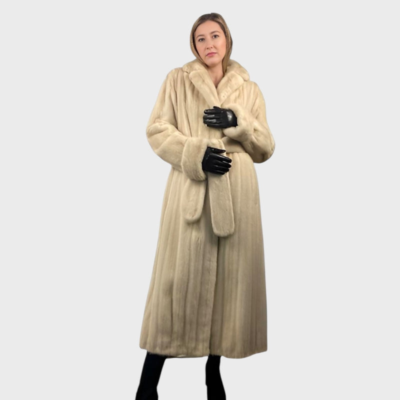 Women's Natural Blush Female Mink Coat