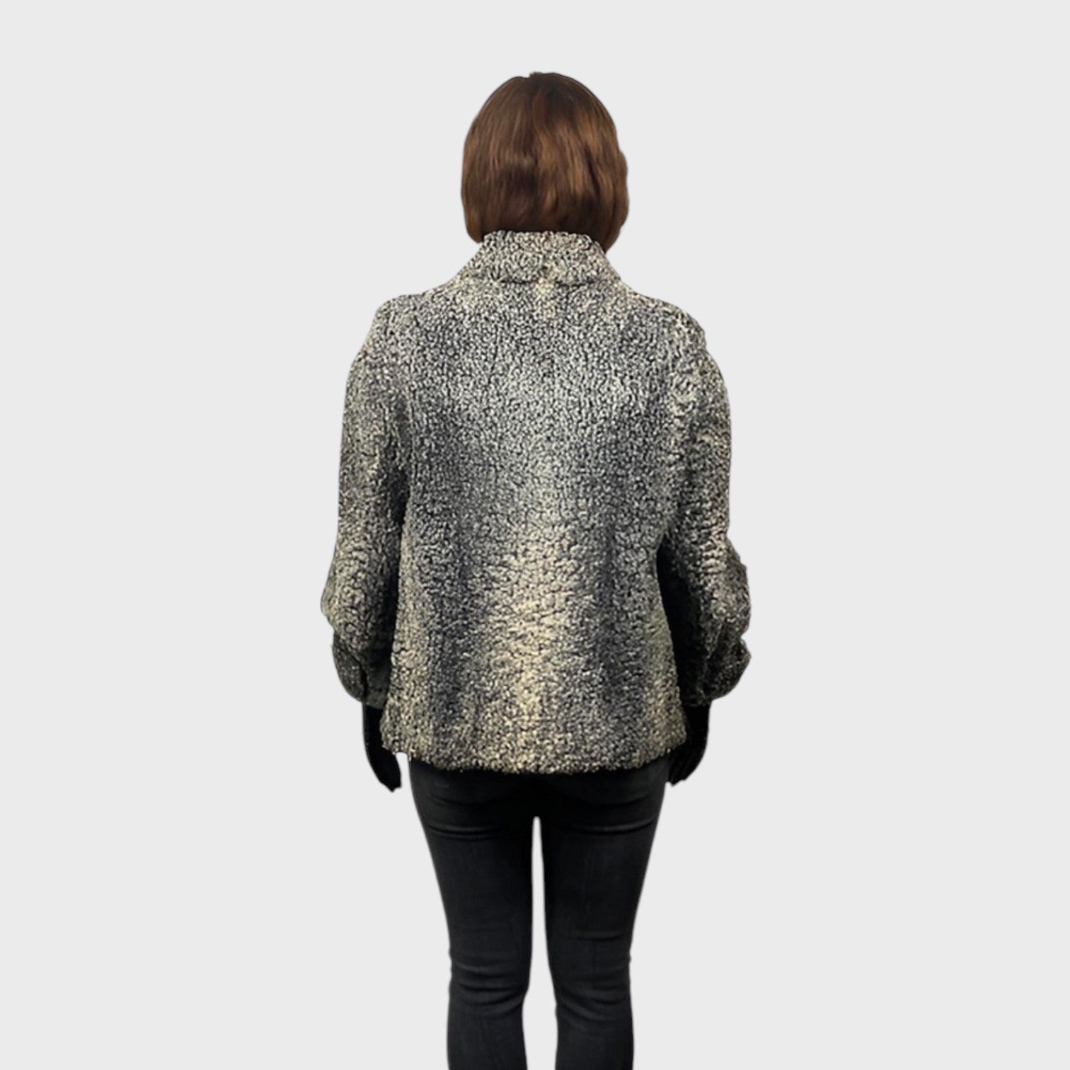 WOMEN'S GREY PERSIAN LAMB JACKET