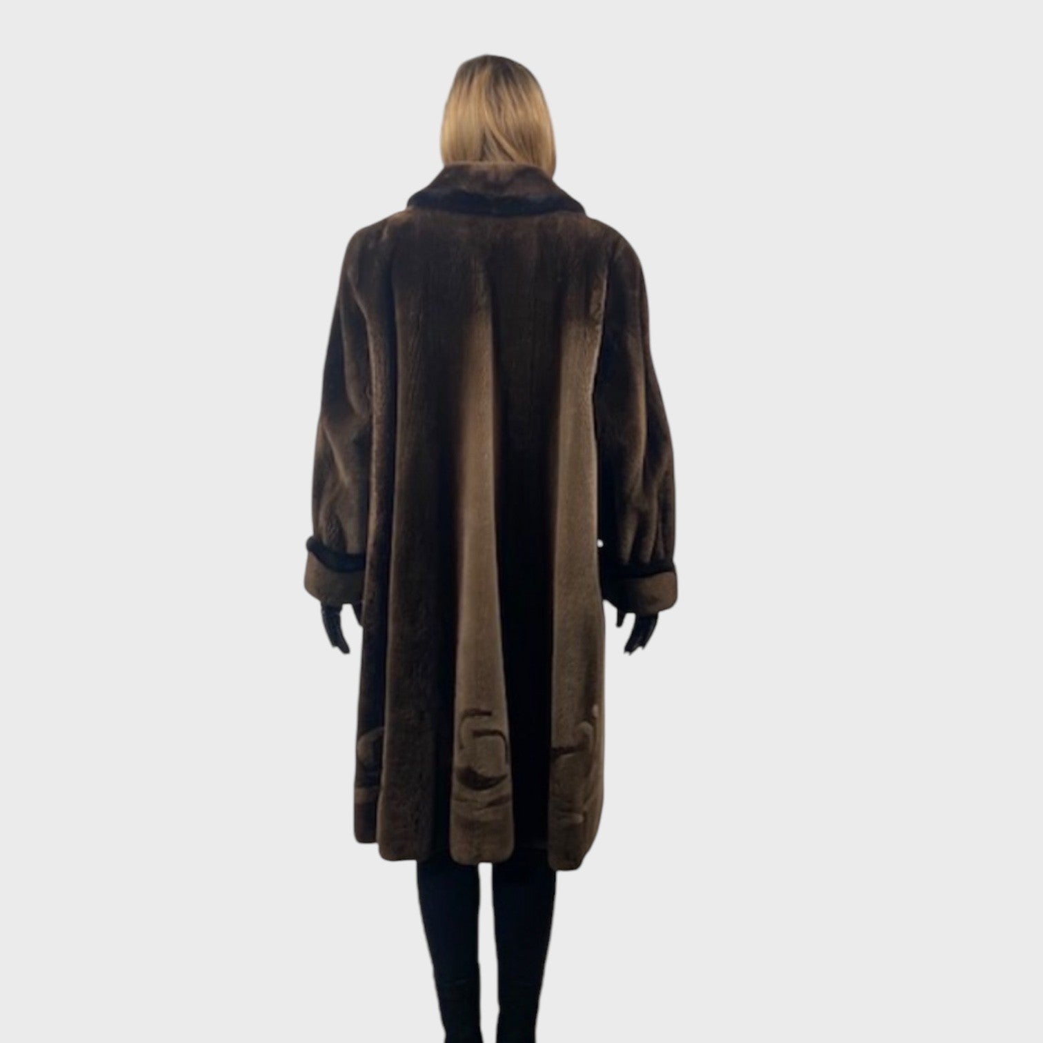 WOMEN'S PHANTOM SHEARED BEAVER 7/8 COAT
