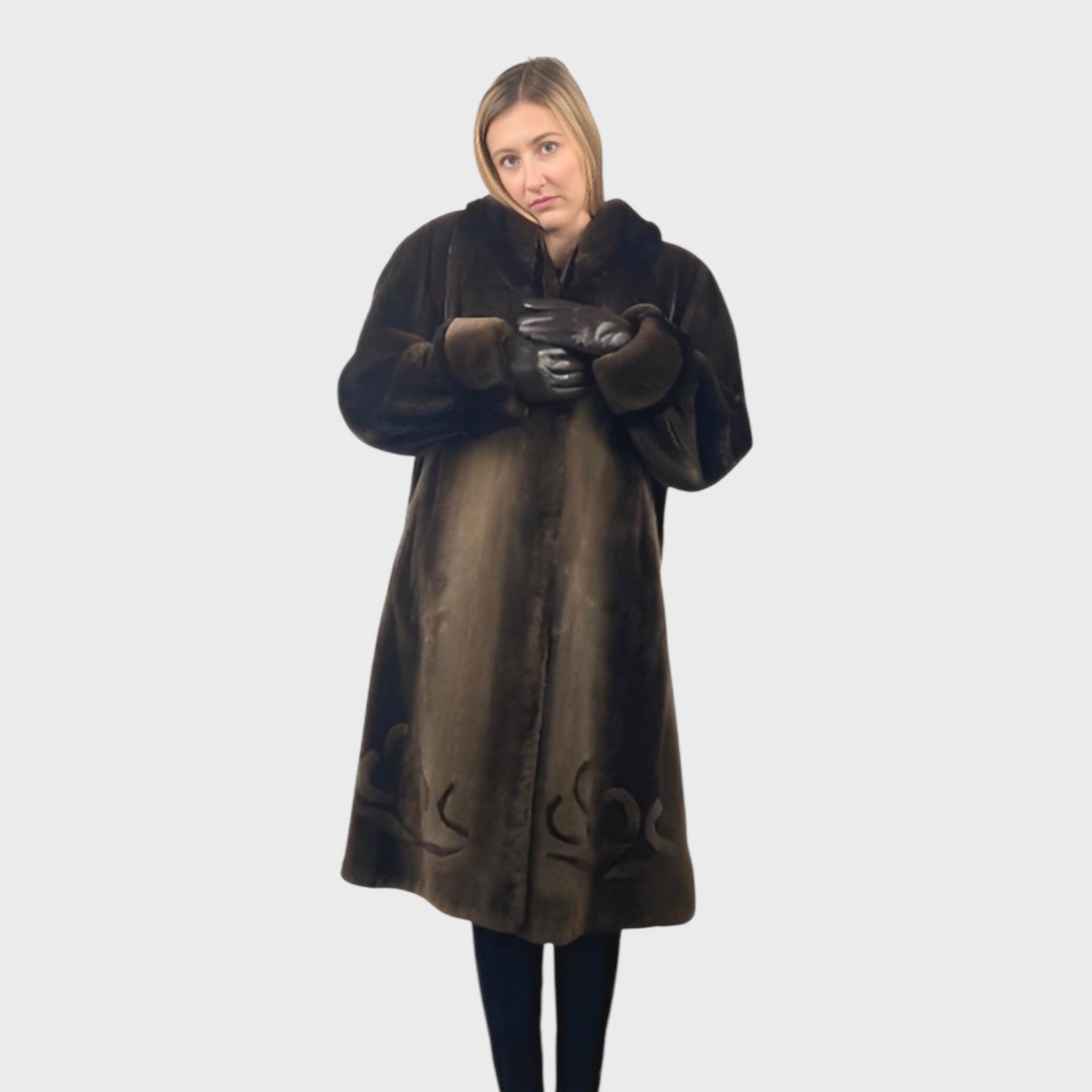 WOMEN'S PHANTOM SHEARED BEAVER 7/8 COAT