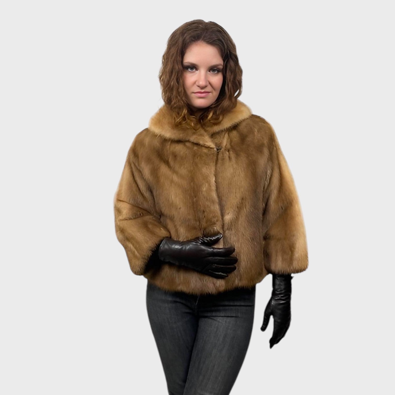 WOMEN'S PASTEL MINK JACKET