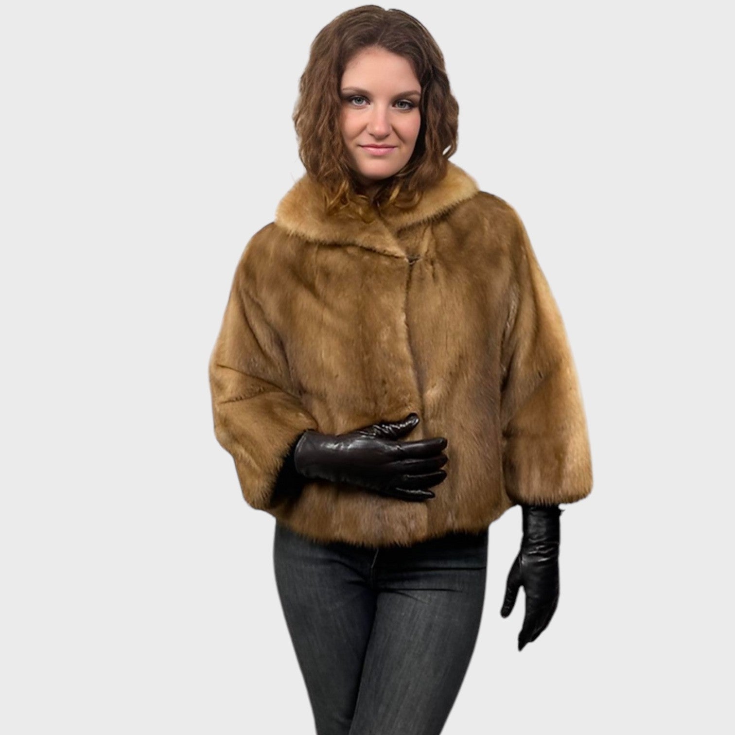 WOMEN'S PASTEL MINK JACKET