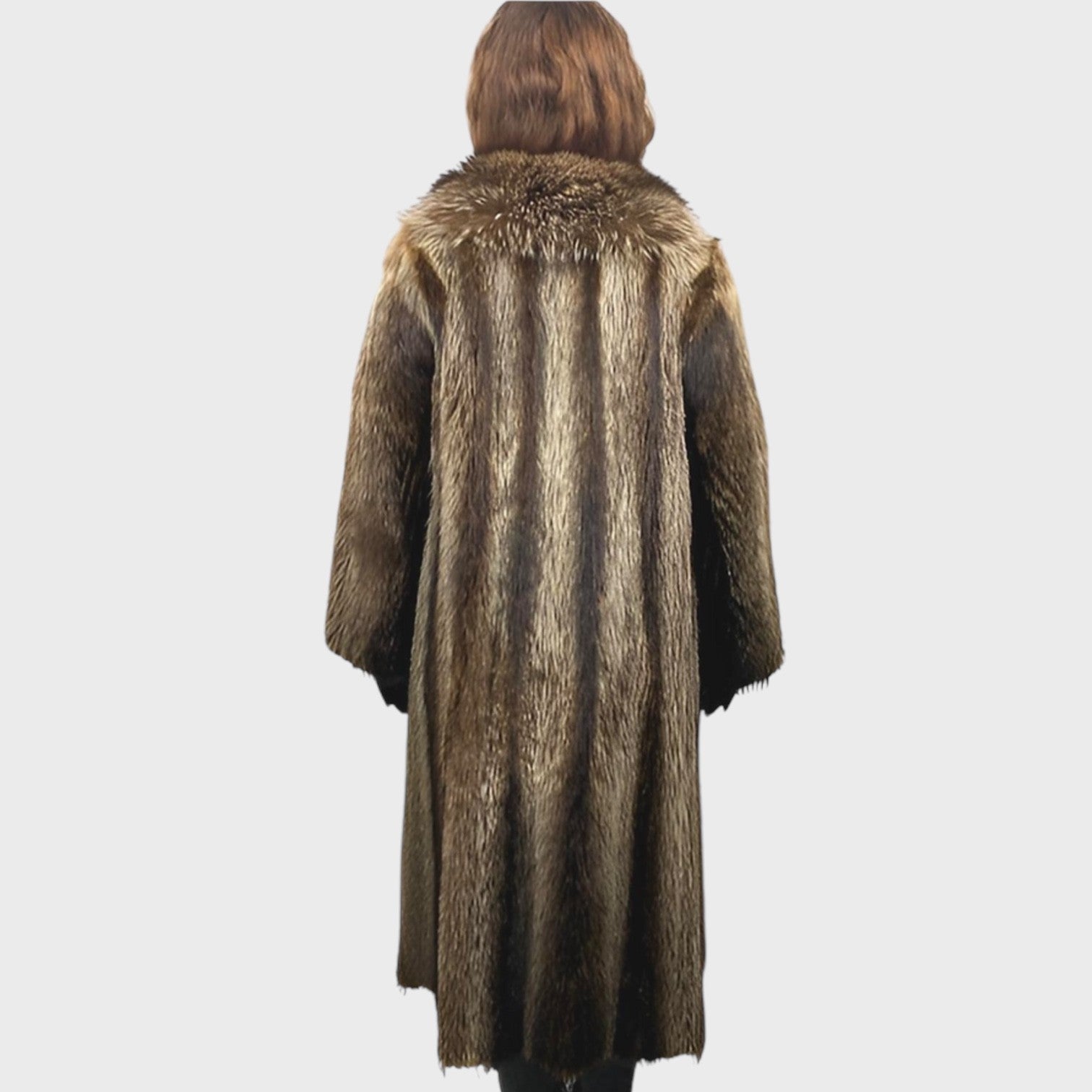 WOMEN'S NATURAL RACCOON COAT