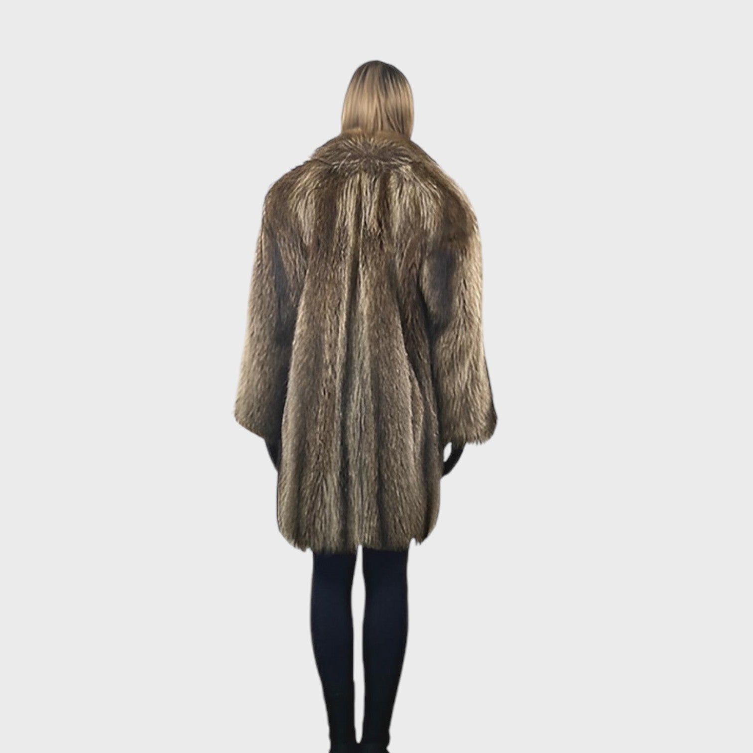 WOMEN'S NATURAL RACCOON 3/4