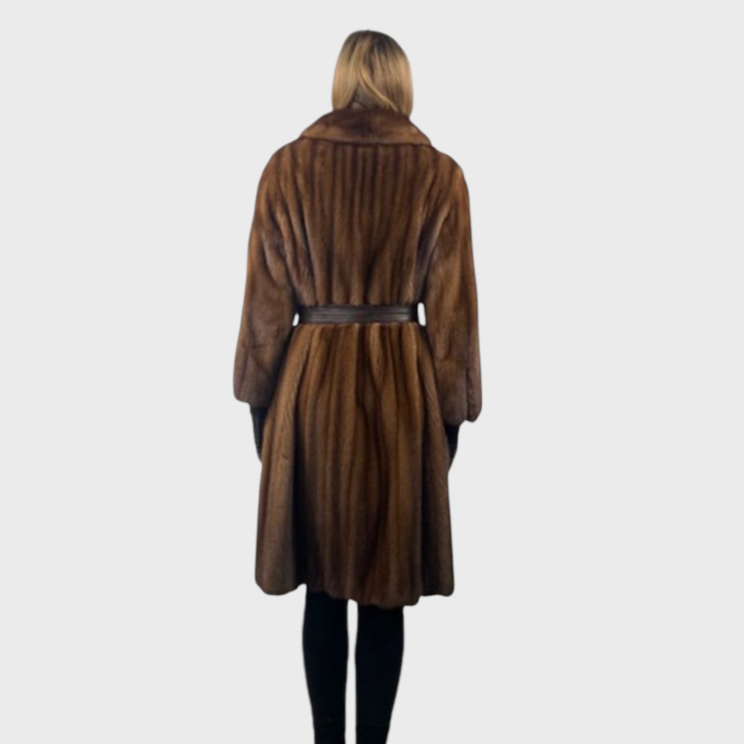 WOMEN'S DEMI BUFF FEMALE MINK COAT