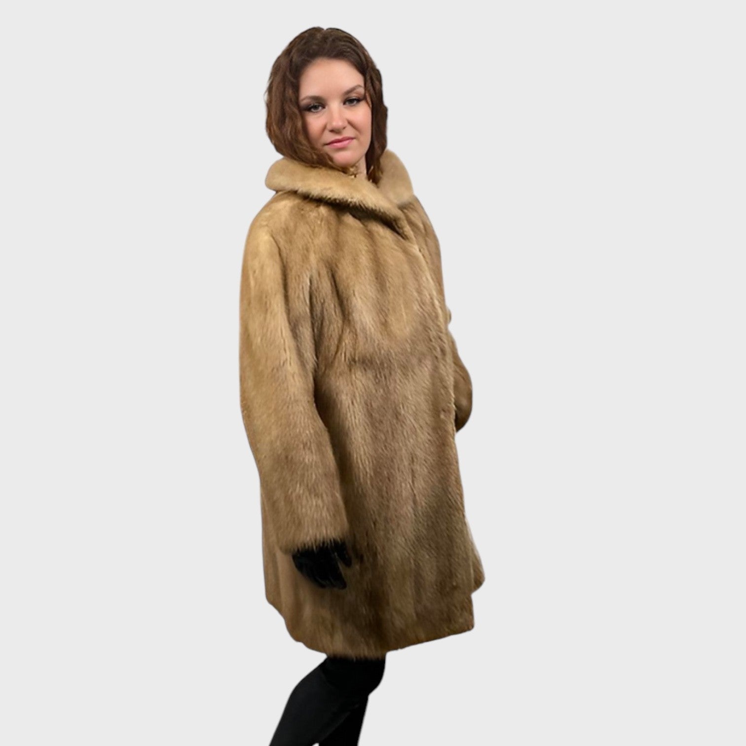 WOMEN'S NATURAL PASTEL MINK JACKET