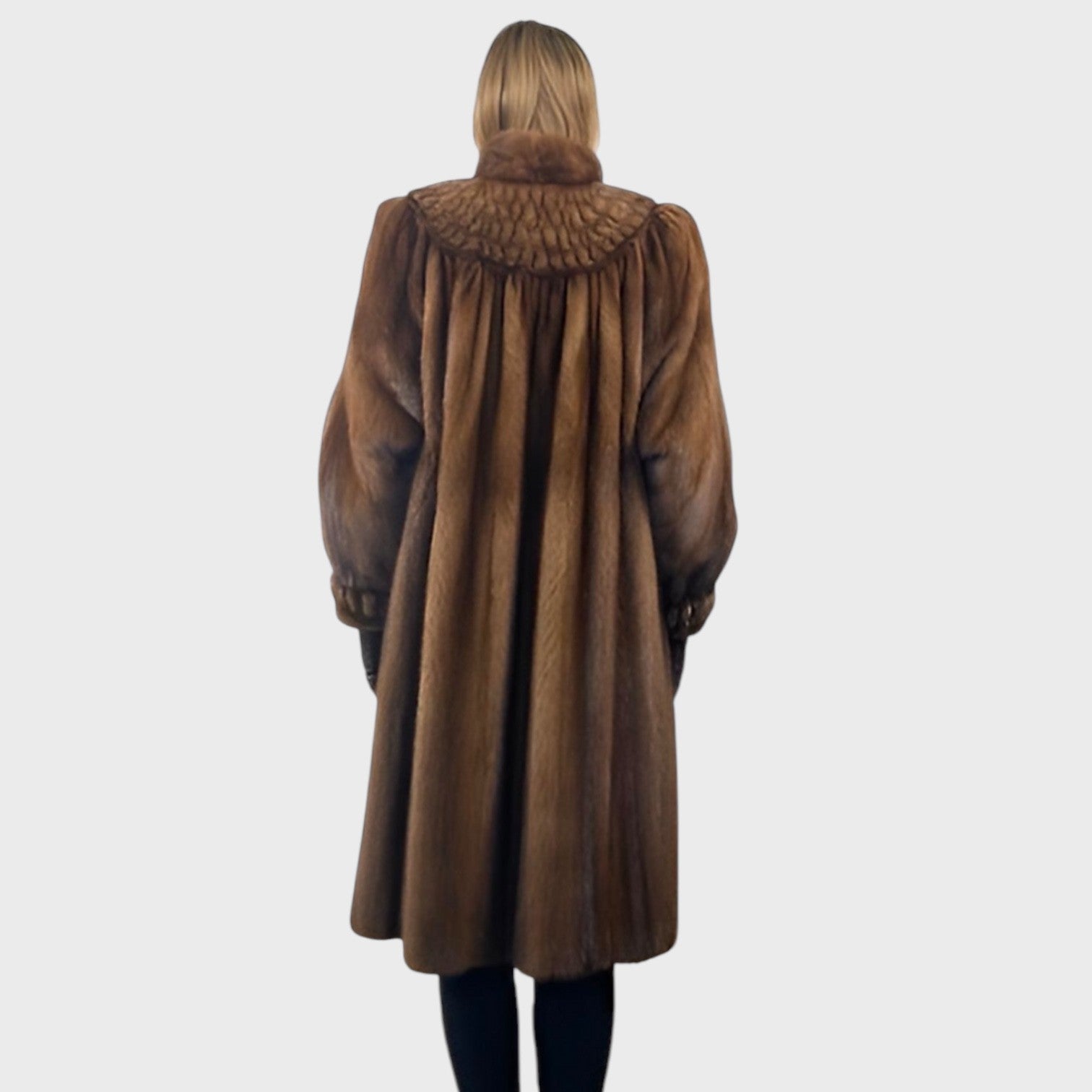 WOMEN'S DEMI BUFF MINK COAT