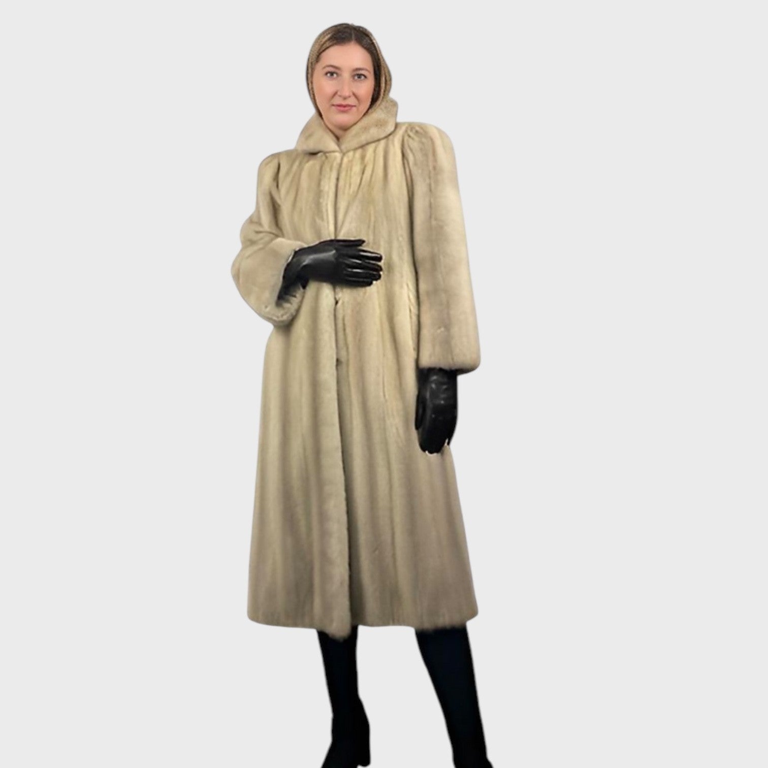 WOMEN'S VIOLET MINK COAT