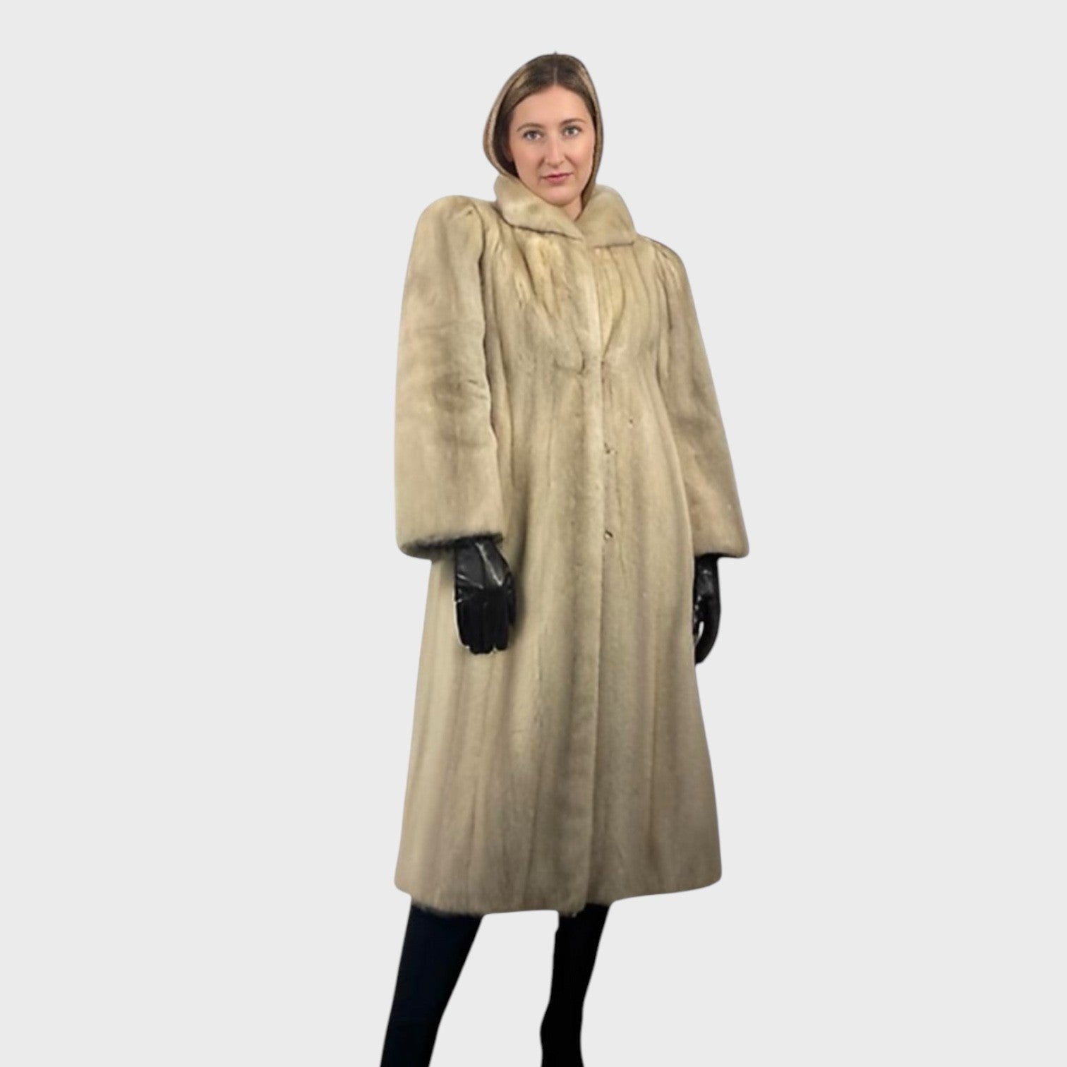 WOMEN'S VIOLET MINK COAT