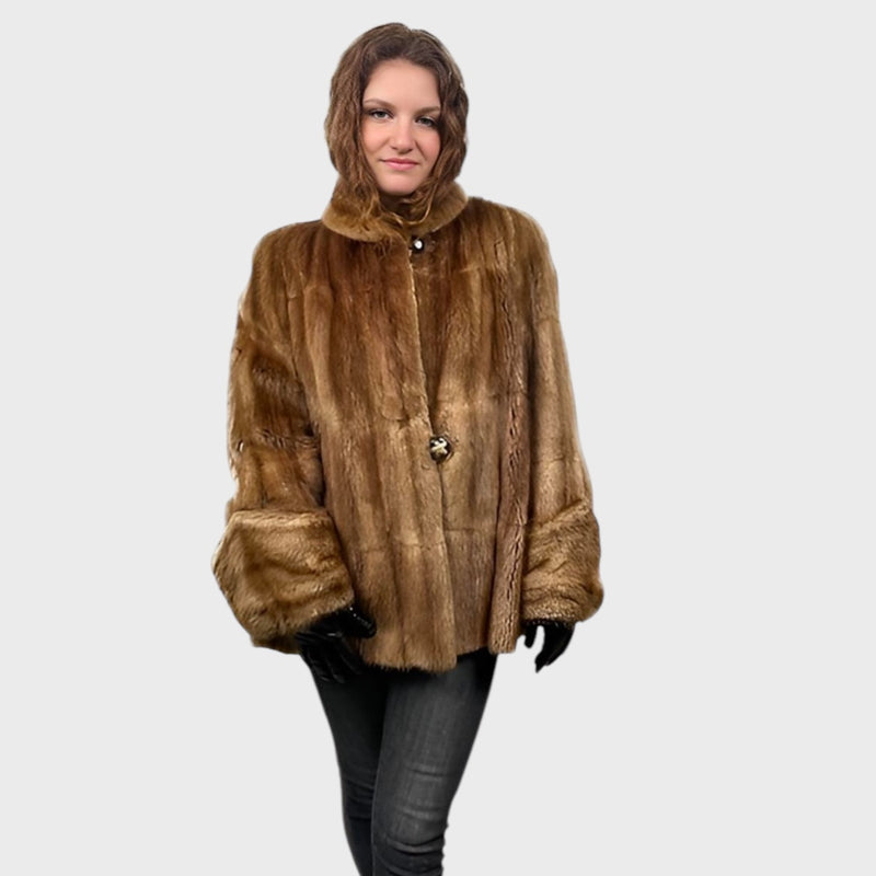 Women's Natural Muskrat Jacket