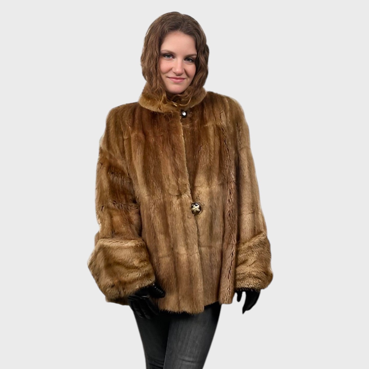 WOMEN'S CHINA MINK SWING STYLE JACKET