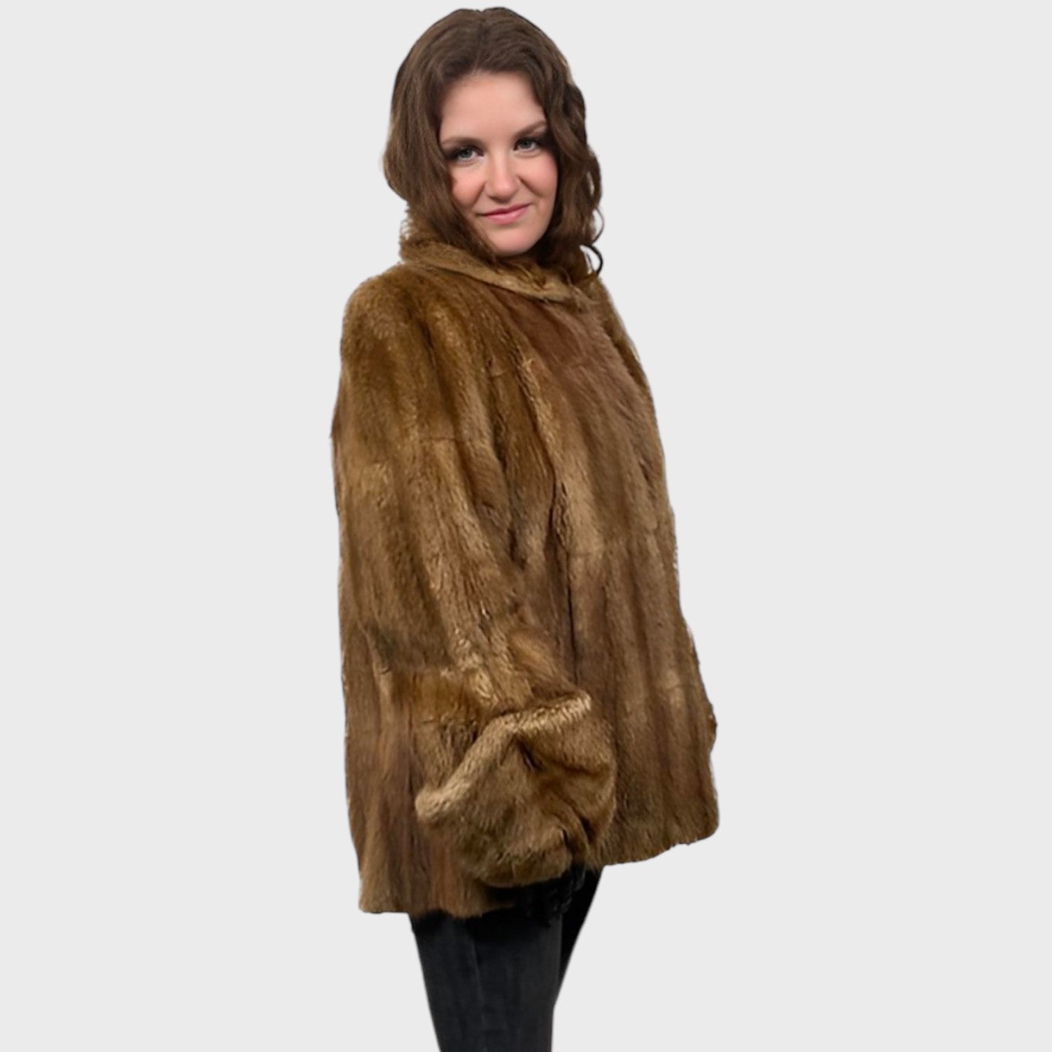 WOMEN'S CHINA MINK SWING STYLE JACKET