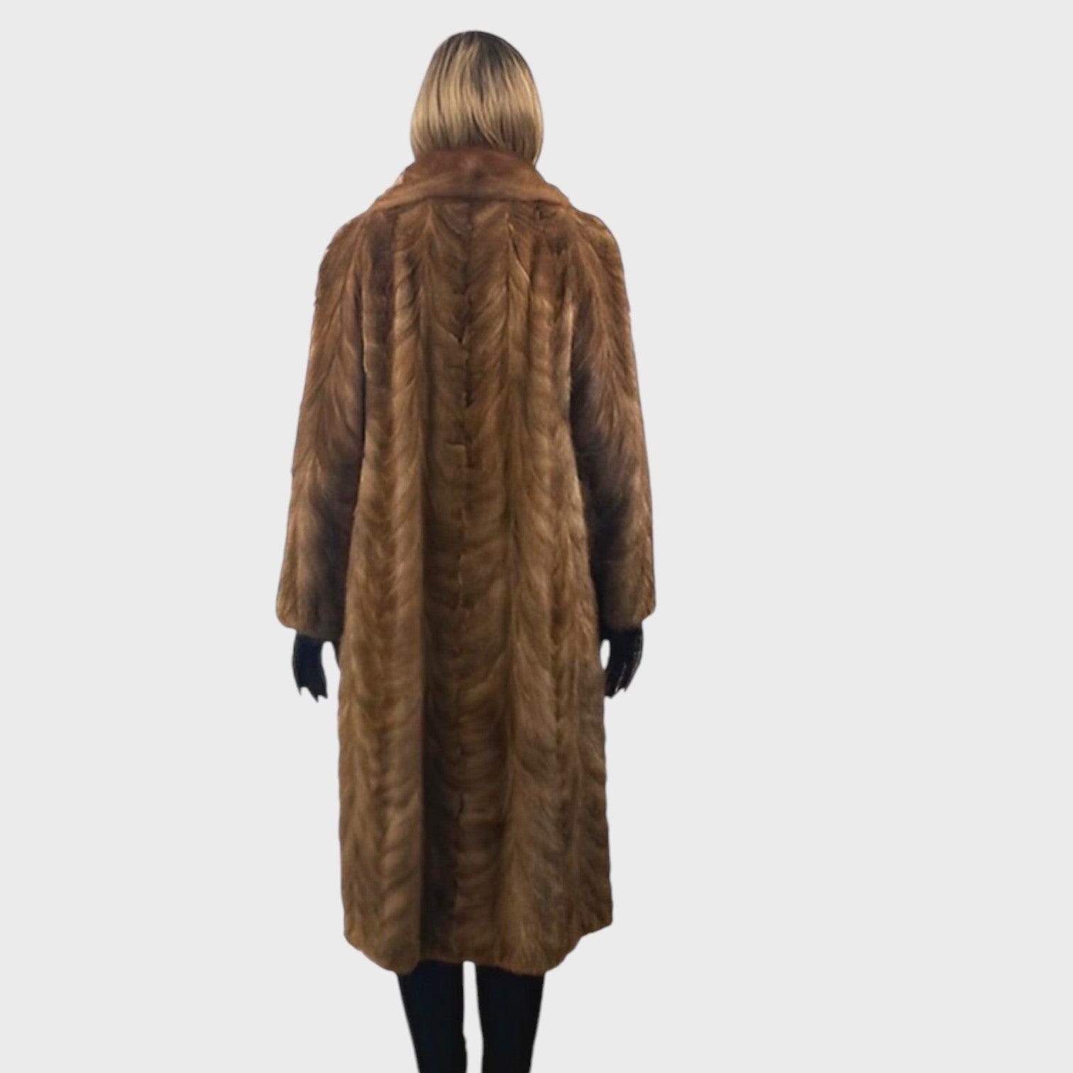 WOMEN'S DEMI BUFF MINK PAW COAT