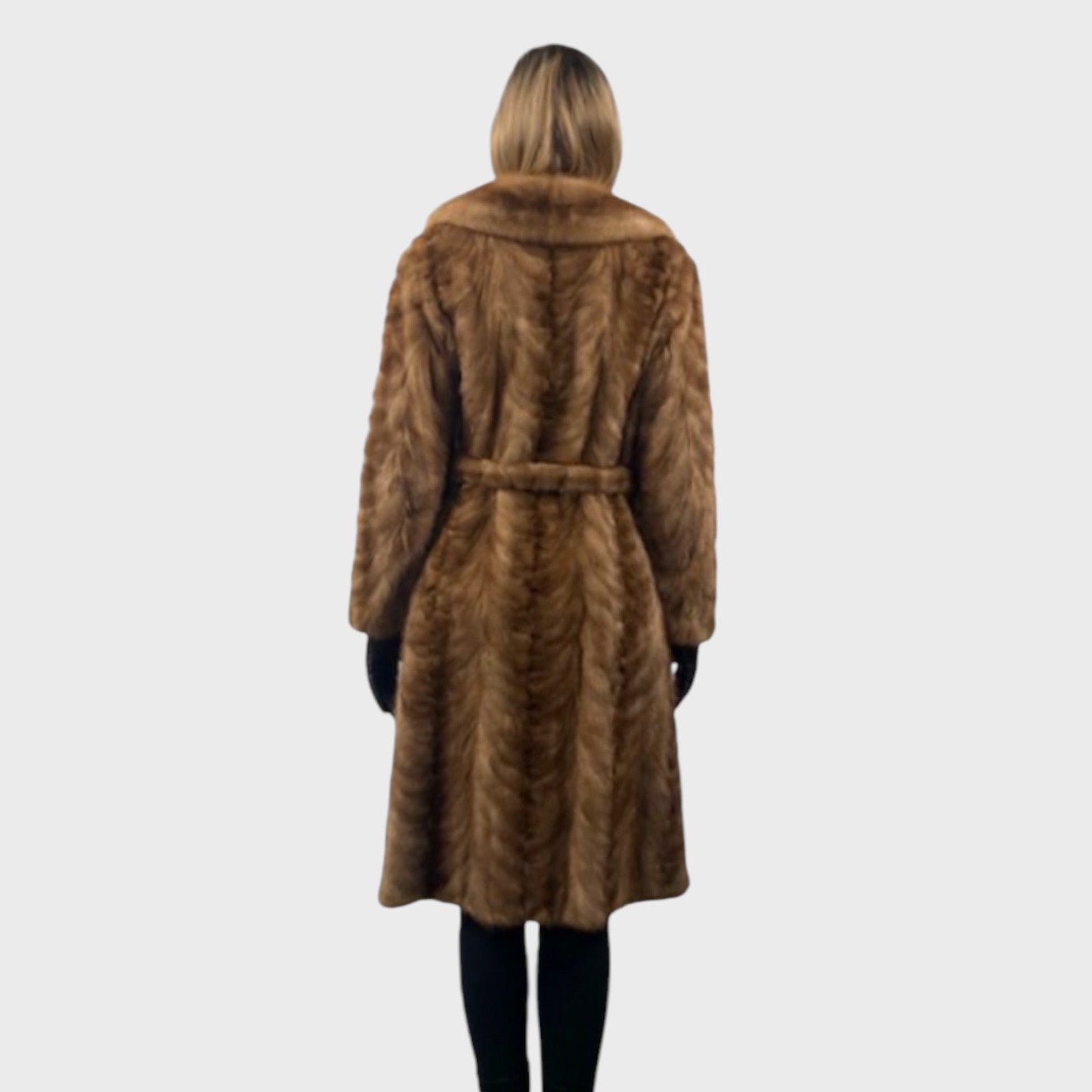 WOMEN'S PASTEL MINK PAW COAT