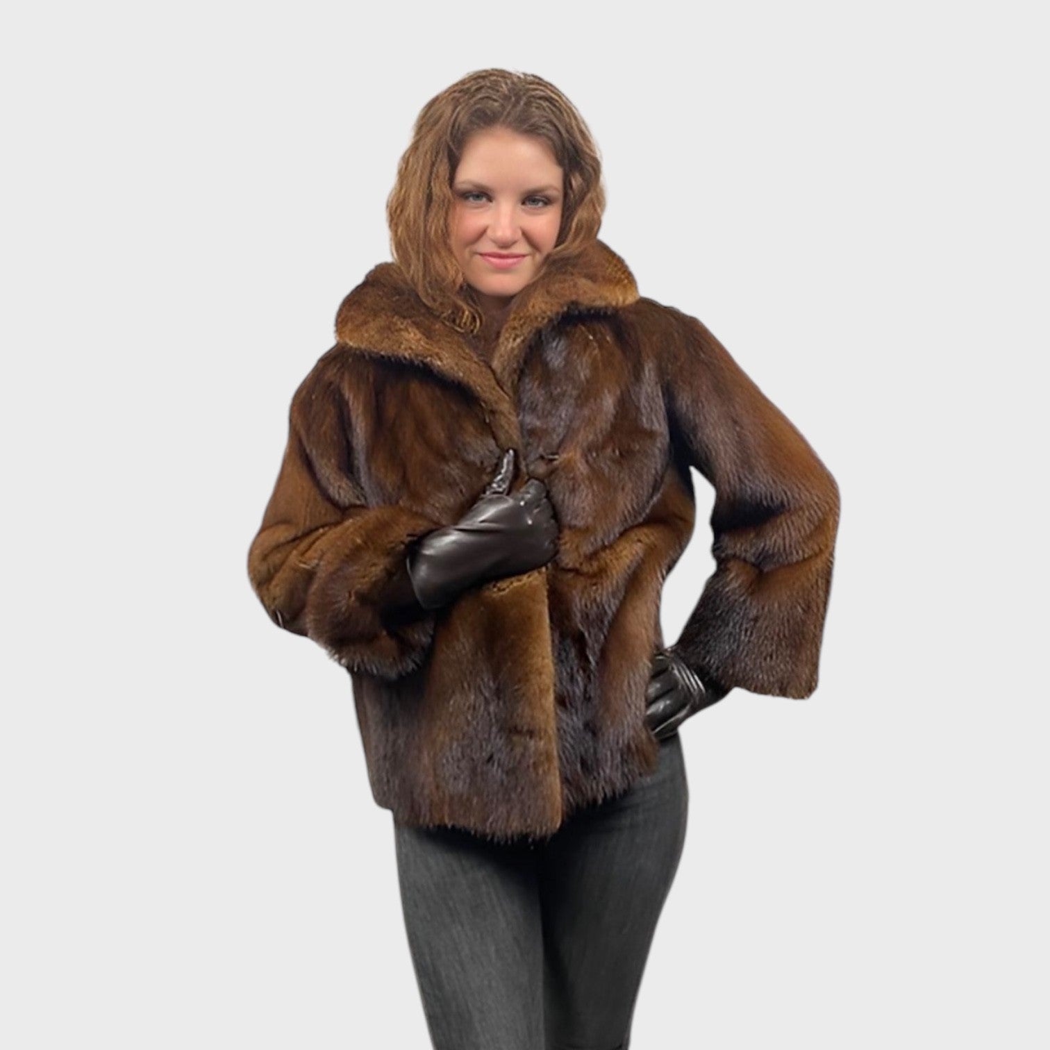 WOMEN'S DEMI BUFF SHORT MINK JACKET